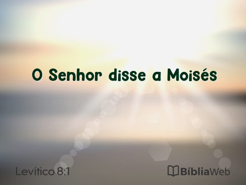 Levítico 8:1 em imagem para compartilhar