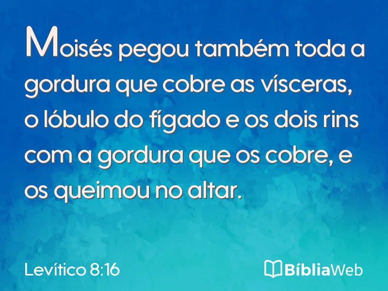 Levítico 8:16 em imagem para compartilhar