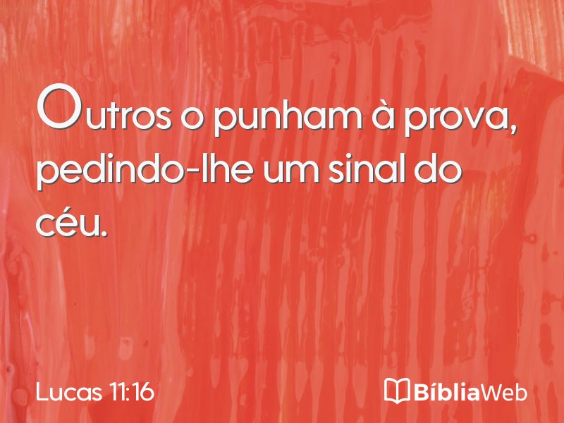 Lucas 11:16 em imagem para compartilhar