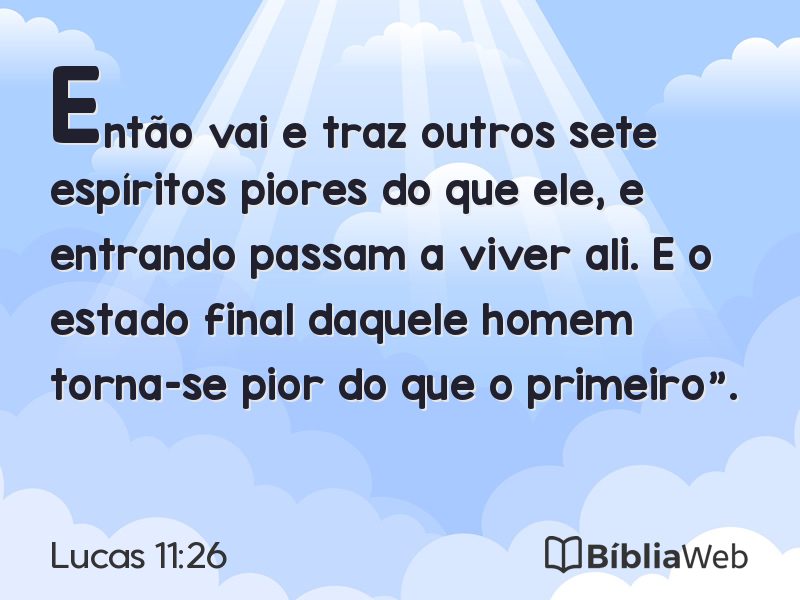 Lucas 11:26 em imagem para compartilhar
