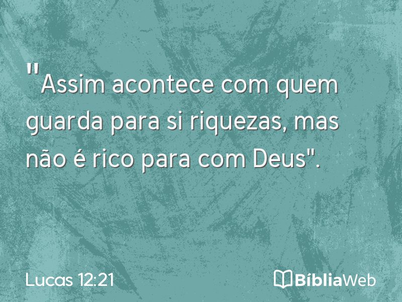 Lucas 12:21 em imagem para compartilhar