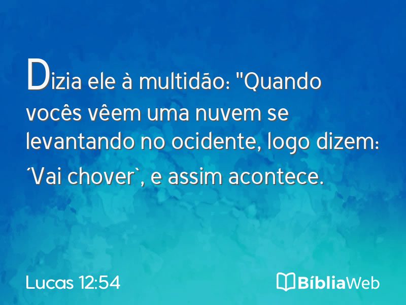Lucas 12:54 em imagem para compartilhar