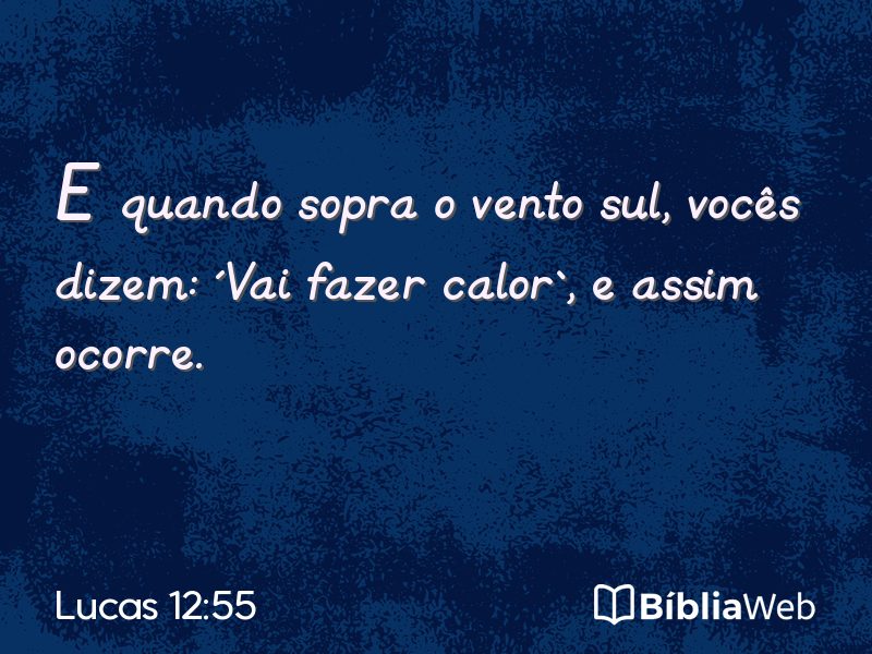 Lucas 12:55 em imagem para compartilhar