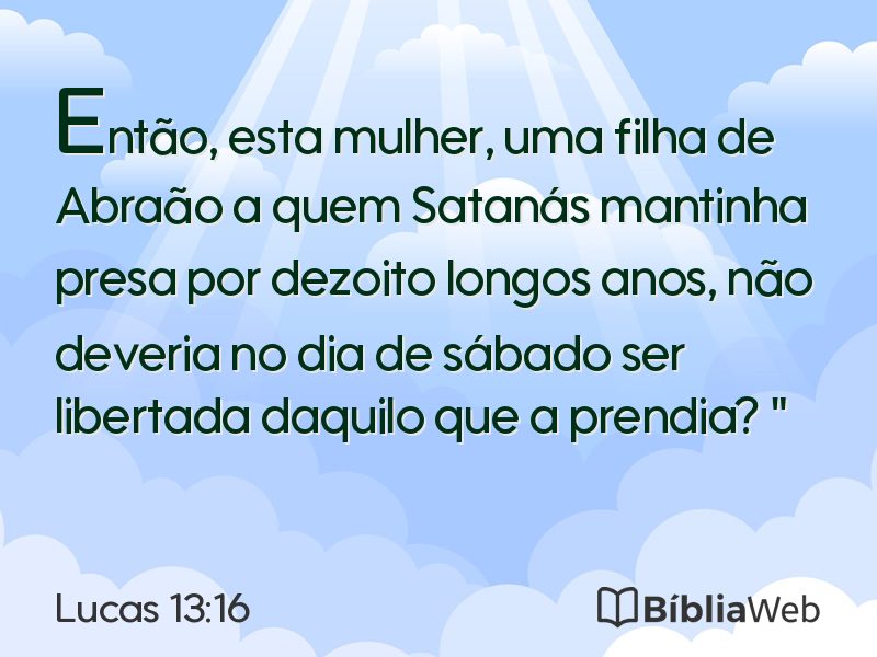 Lucas 13:16 em imagem para compartilhar