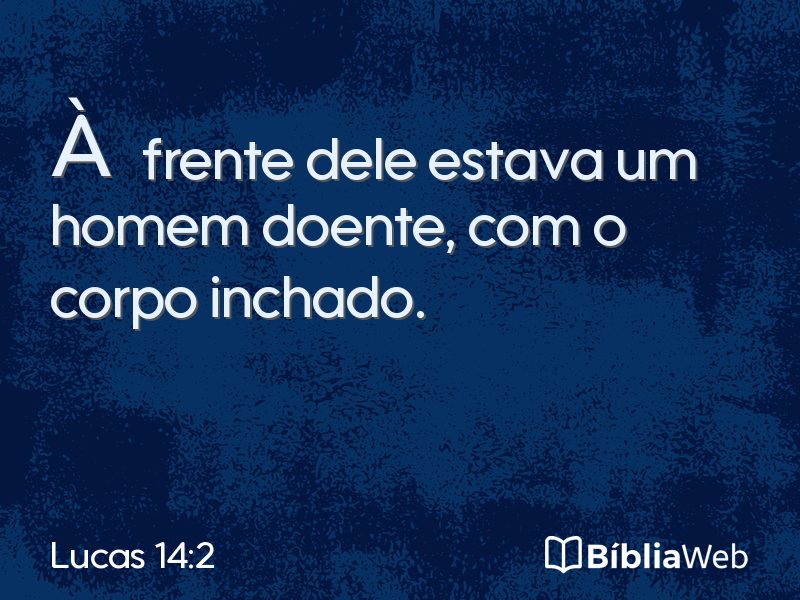 Lucas 14:2 em imagem para compartilhar