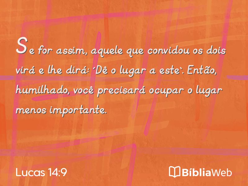 Lucas 14:9 em imagem para compartilhar