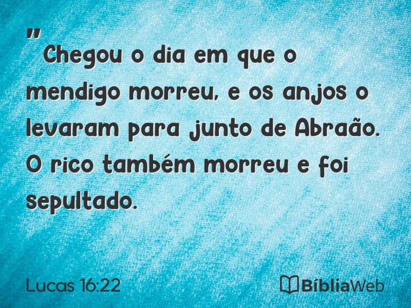 Lucas 16:22 em imagem para compartilhar