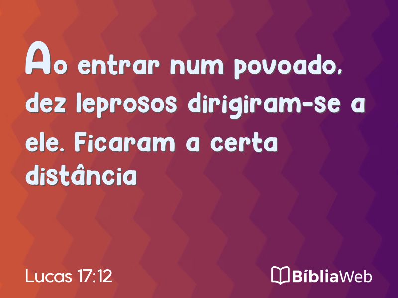 Lucas 17:12 em imagem para compartilhar