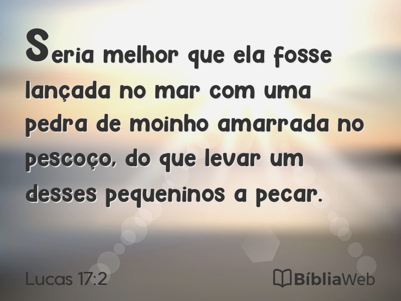 Lucas 17:2 em imagem para compartilhar