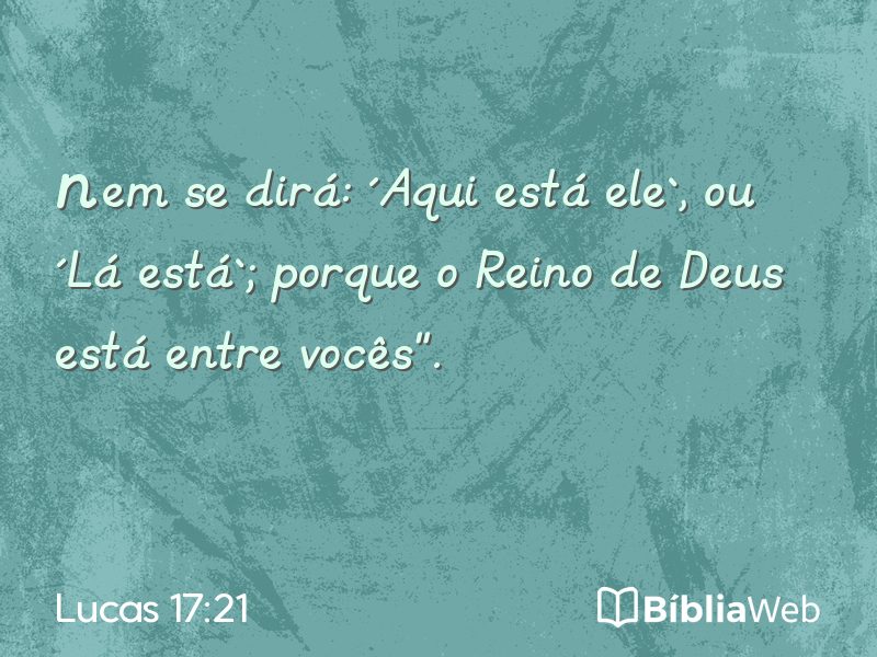 Lucas 17:21 em imagem para compartilhar