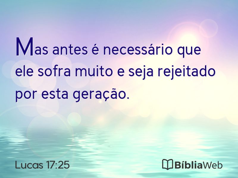 Lucas 17:25 em imagem para compartilhar