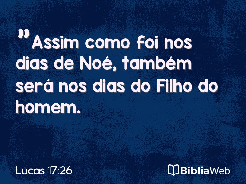 Lucas 17:26 em imagem para compartilhar