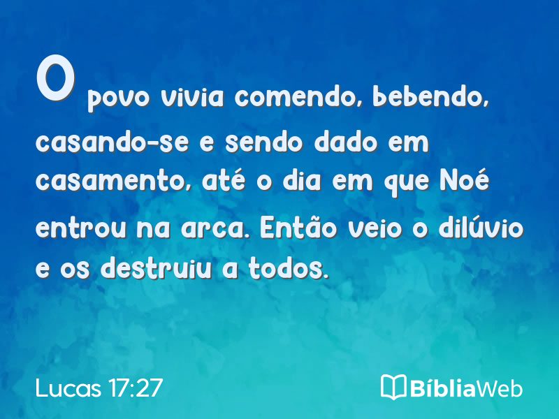 Lucas 17:27 em imagem para compartilhar