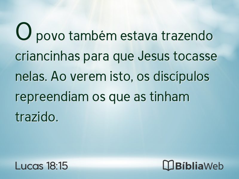 Lucas 18:15 em imagem para compartilhar