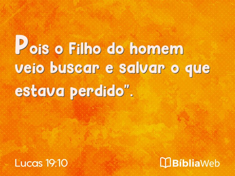 Lucas 19:10 em imagem para compartilhar