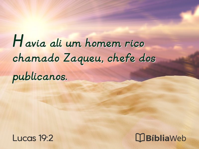 Lucas 19:2 em imagem para compartilhar