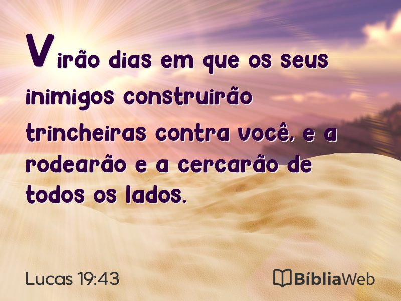 Lucas 19:43 em imagem para compartilhar