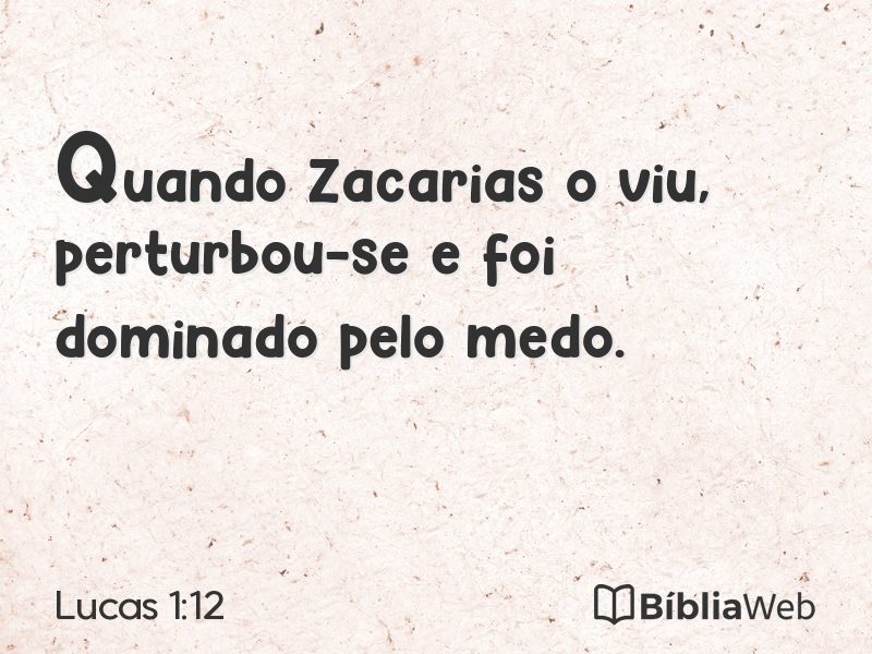 Lucas 1:12 em imagem para compartilhar