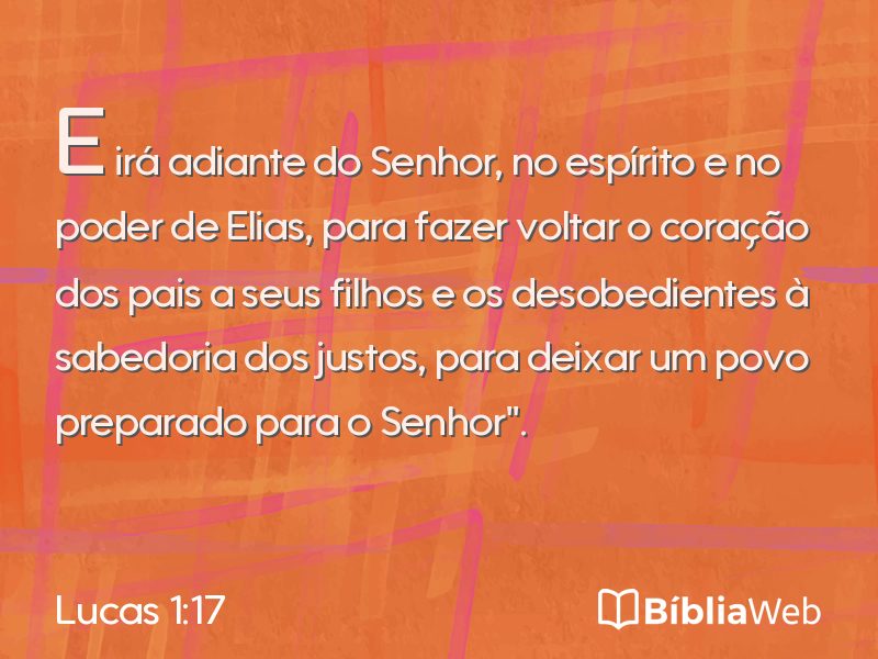 Lucas 1:17 em imagem para compartilhar