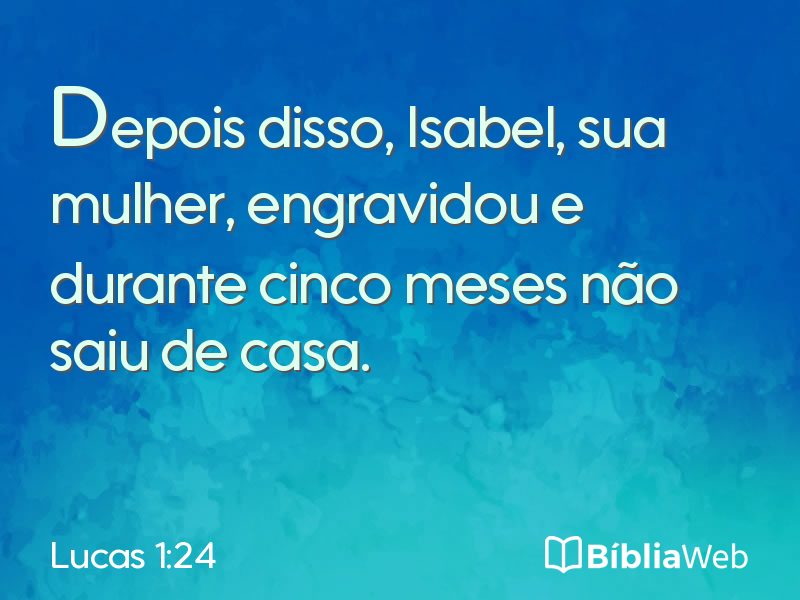 Lucas 1:24 em imagem para compartilhar