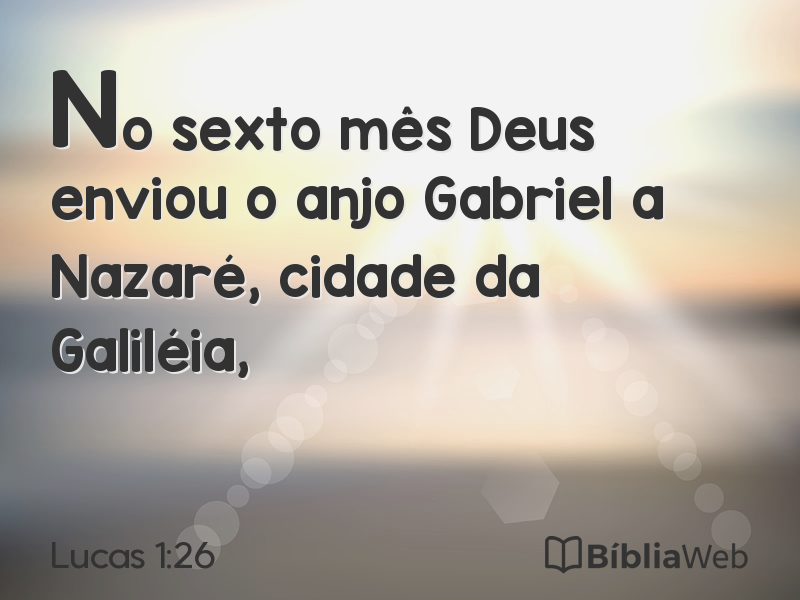 Lucas 1:26 em imagem para compartilhar