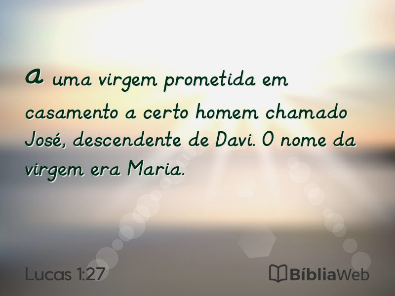 Lucas 1:27 em imagem para compartilhar