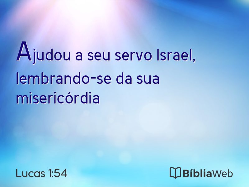 Lucas 1:54 em imagem para compartilhar