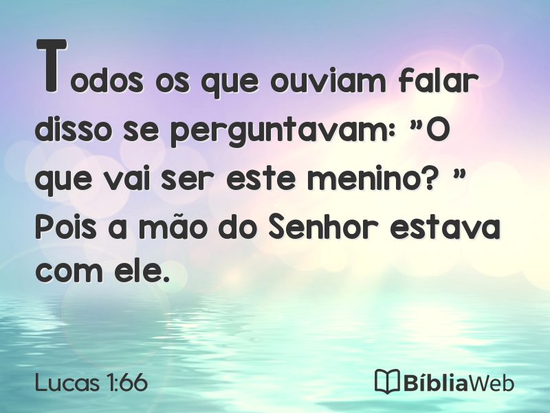 Lucas 1:66 em imagem para compartilhar