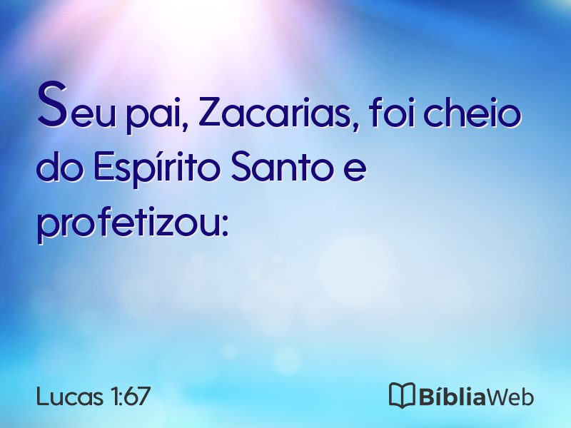 Lucas 1:67 em imagem para compartilhar