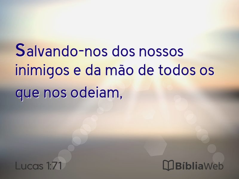 Lucas 1:71 em imagem para compartilhar