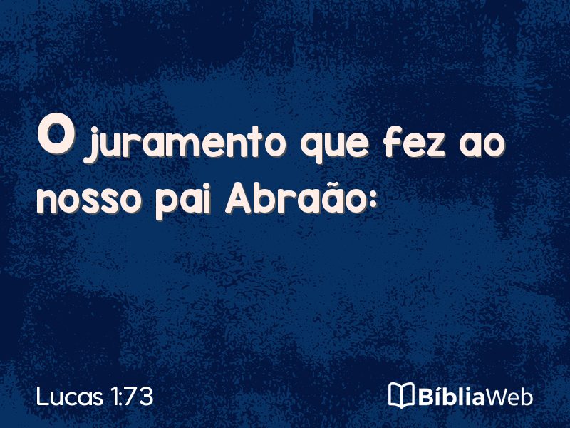 Lucas 1:73 em imagem para compartilhar