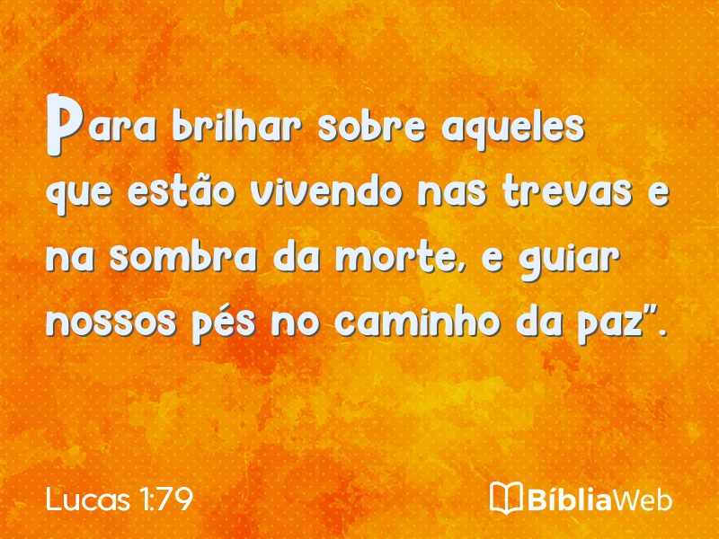 Lucas 1:79 em imagem para compartilhar