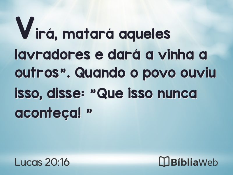 Lucas 20:16 em imagem para compartilhar