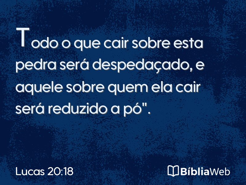 Lucas 20:18 em imagem para compartilhar