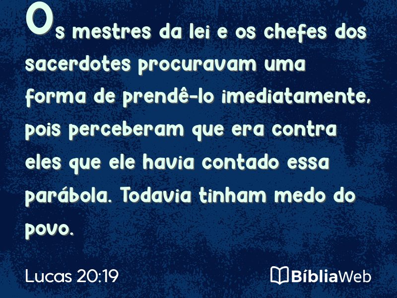 Lucas 20:19 em imagem para compartilhar