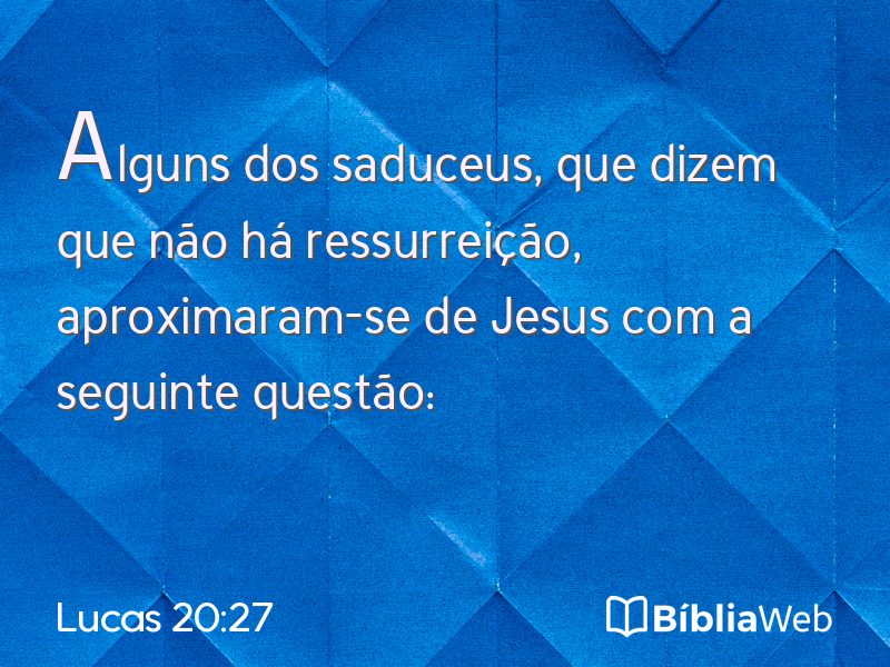 Lucas 20:27 em imagem para compartilhar