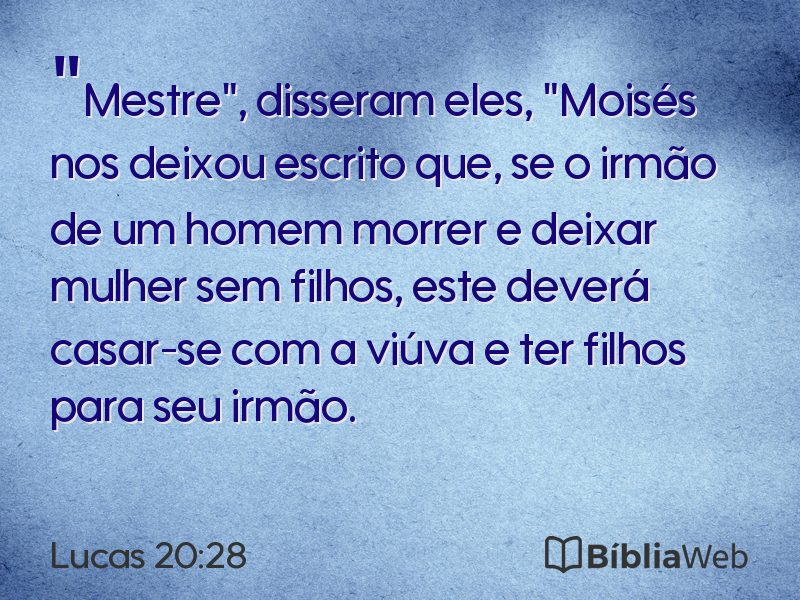 Lucas 20:28 em imagem para compartilhar