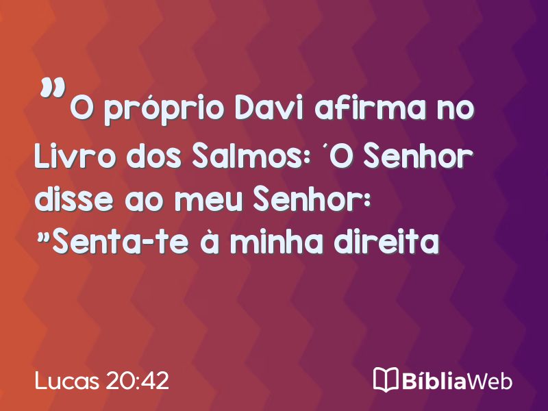 Lucas 20:42 em imagem para compartilhar