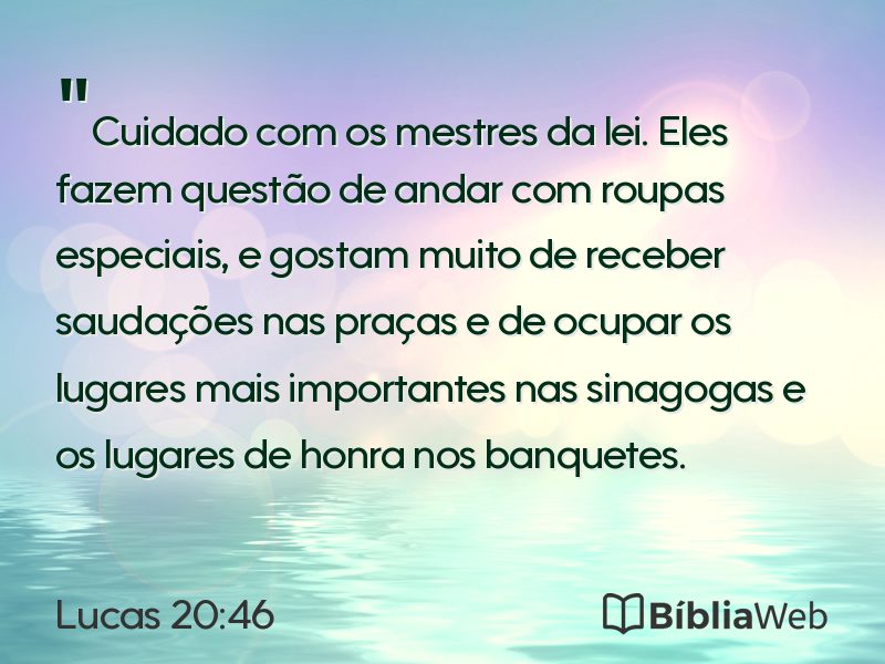Lucas 20:46 em imagem para compartilhar
