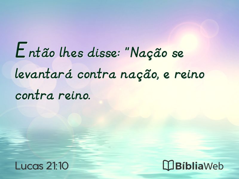 Lucas 21:10 em imagem para compartilhar