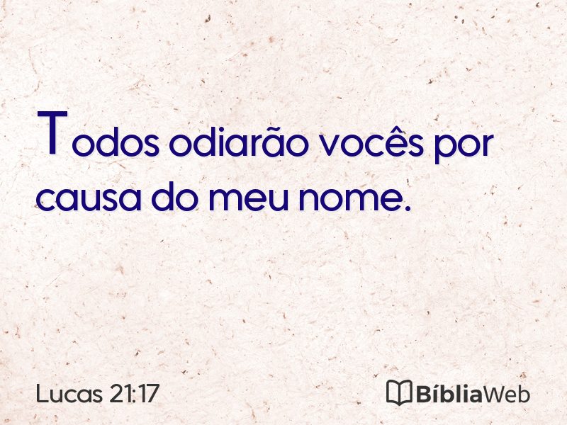 Lucas 21:17 em imagem para compartilhar