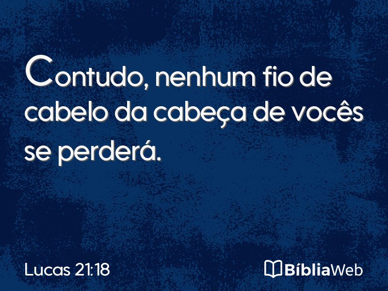 Lucas 21:18 em imagem para compartilhar
