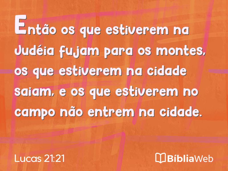 Lucas 21:21 em imagem para compartilhar