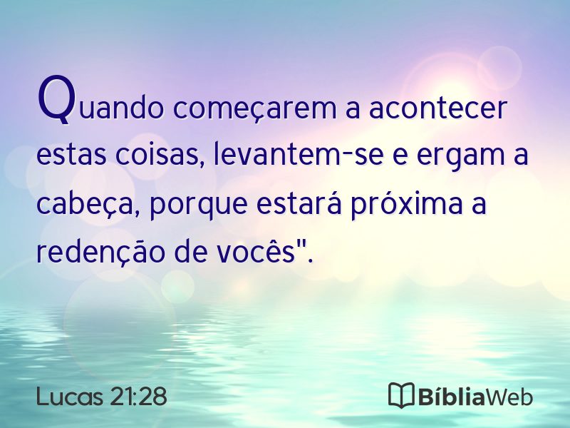 Lucas 21:28 em imagem para compartilhar