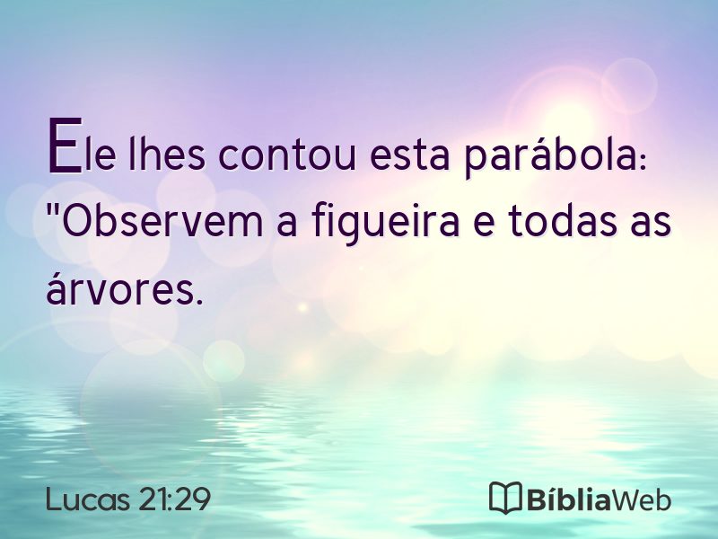 Lucas 21:29 em imagem para compartilhar