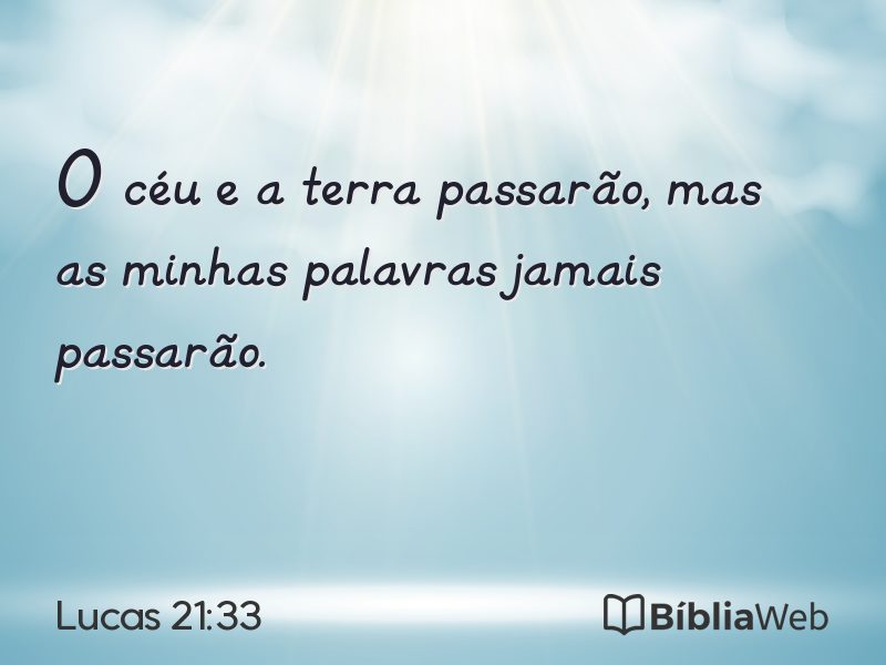 Lucas 21:33 em imagem para compartilhar