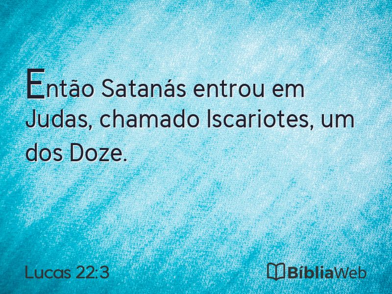 Lucas 22:3 em imagem para compartilhar