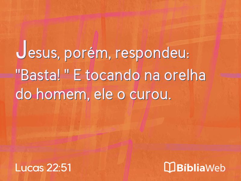Lucas 22:51 em imagem para compartilhar