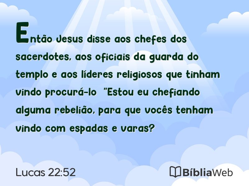 Lucas 22:52 em imagem para compartilhar