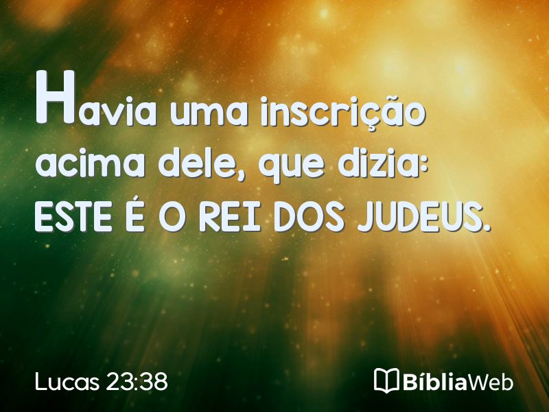 Lucas 23:38 em imagem para compartilhar